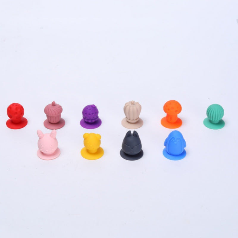 Sensory Stone Silicone Tactile Animal Farm Fidget Worry Stone Toy