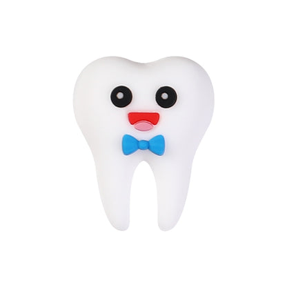 20Pcs Silicone 3D Focal Beads Dentist Mouthwash Teeth and Uniforms 13