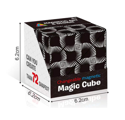 Magnetic Cube Fidget Toy 3D Changeable Geometric Puzzle 10
