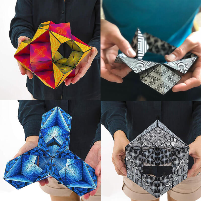 Magnetic Cube Fidget Toy 3D Changeable Geometric Puzzle 7