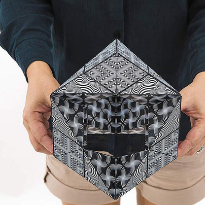 Magnetic Cube Fidget Toy 3D Changeable Geometric Puzzle 18