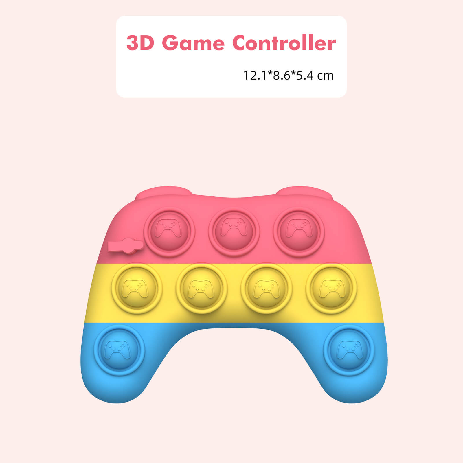 Silicone Pop It Fidget Toy 3D Game Controller with Sling 2