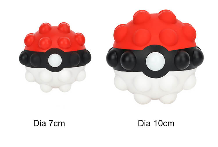 Silicone Pop It Fidget Toy 3D Ball Shape 7cm Diameter 2
