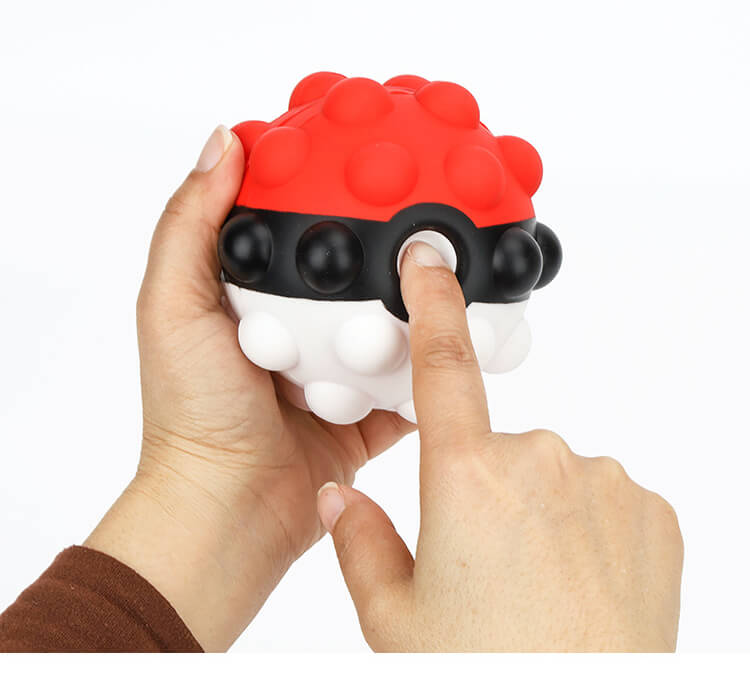 Silicone Pop It Fidget Toy 3D Ball Shape 7cm Diameter 3