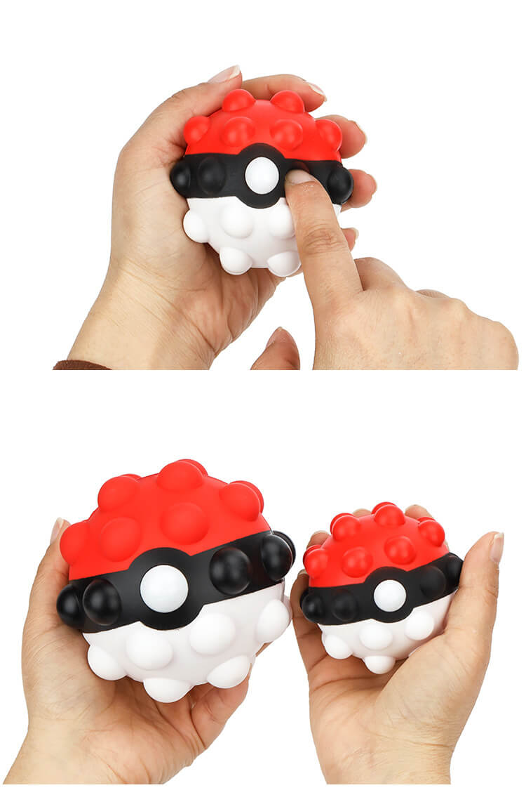Silicone Pop It Fidget Toy 3D Ball Shape 7cm Diameter 5