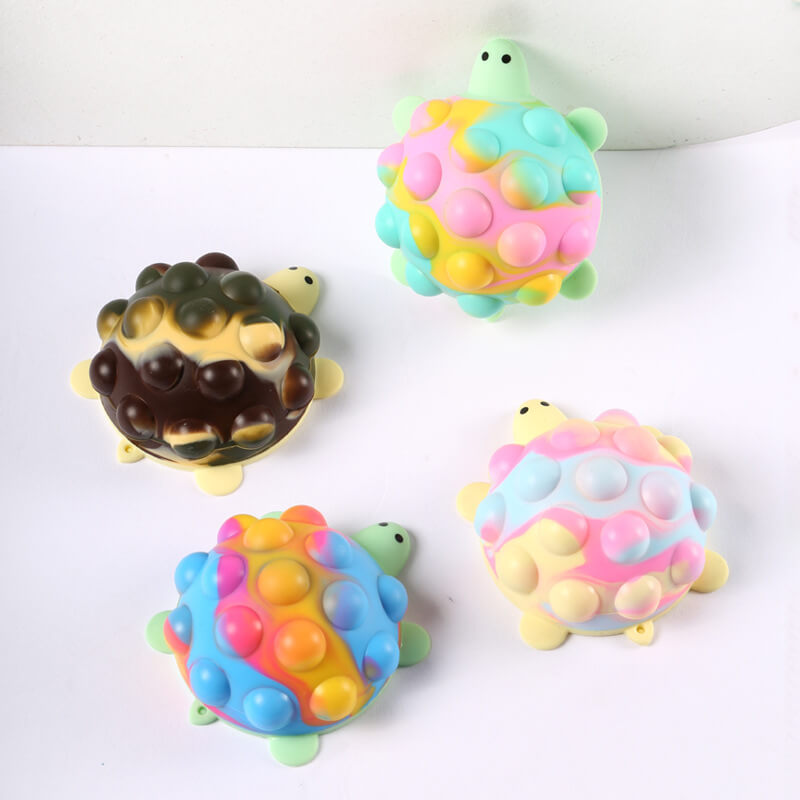 Silicone Pop It Fidget Toy 3D Turtle Shape Sensory Toy 5