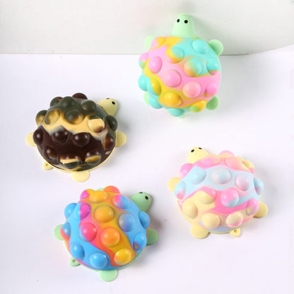 Silicone Pop It Fidget Toy 3D Turtle Shape Sensory Toy 5