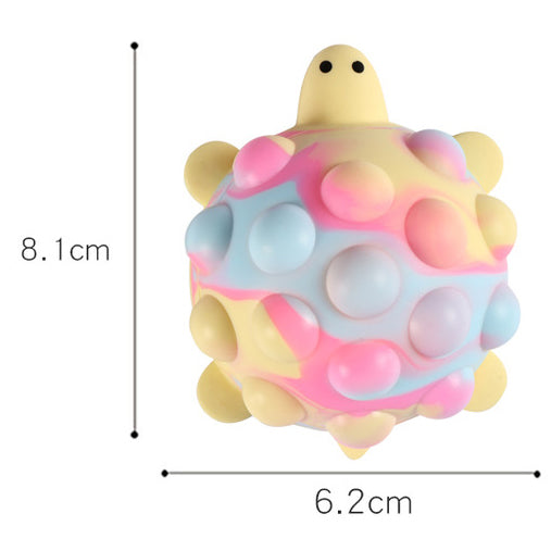 Silicone Pop It Fidget Toy 3D Turtle Shape Sensory Toy 8