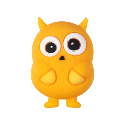 20Pcs Silicone 3D Focal Beads Cute Little Monster Various Colors 20