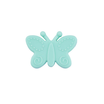 20pcs Silicone Focal Beads Butterfly Side Profile 16