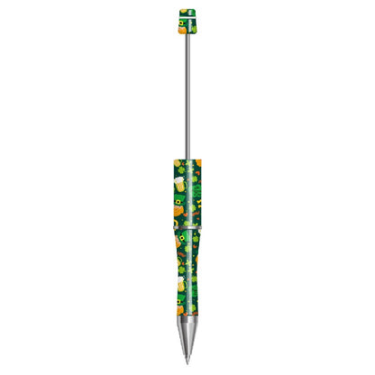 Clover Print Beadable Ballpoint Pens 14.4 cm DIY Craft Supplies 5