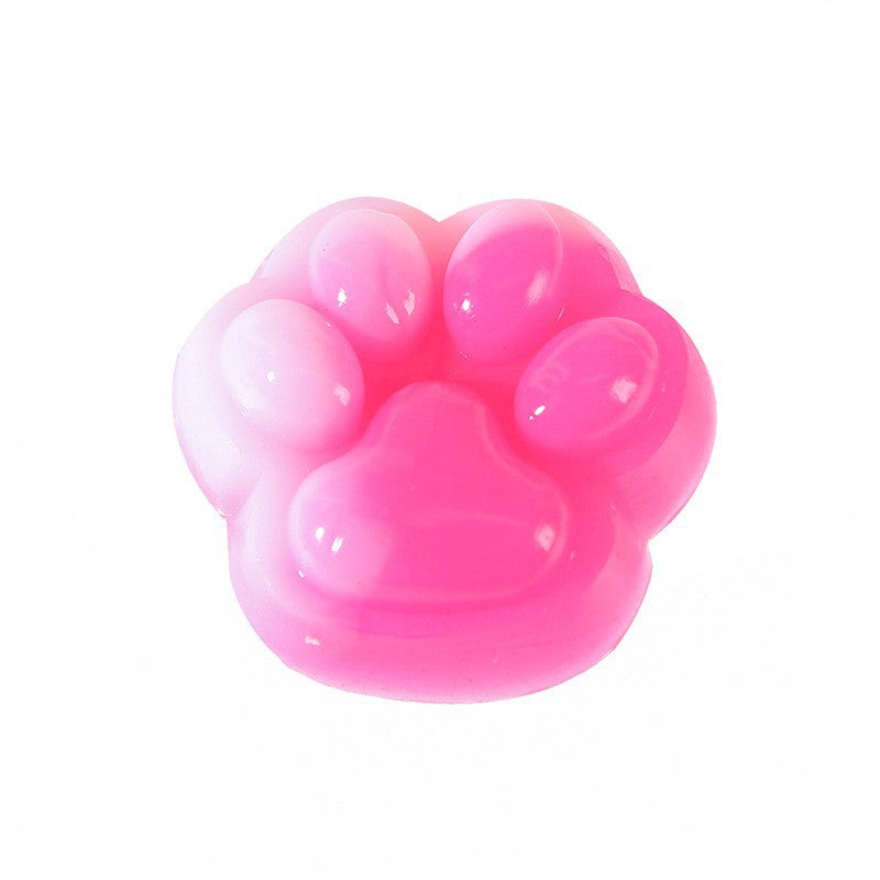 Plastic Squishy Toy Cat Paw Shape Sensory Stress Reliever 4