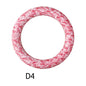 65mm Printed Silicone Beads Ring Shape Printed Design 10