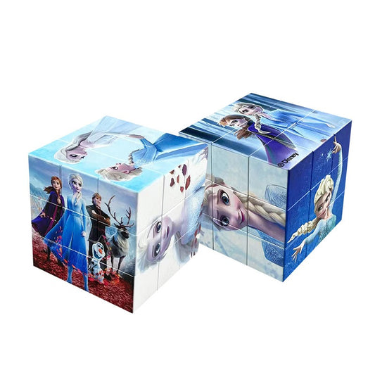 Neutral Ice and Snow Themed Rubik's Cube Fidget Toy 57mm