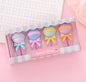 Candy Dessert Lollipop Eraser Set 4 Pack for Kids and Students 7