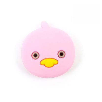 Silicone Focal Beads Cartoon Duck Round Face with Beak 6