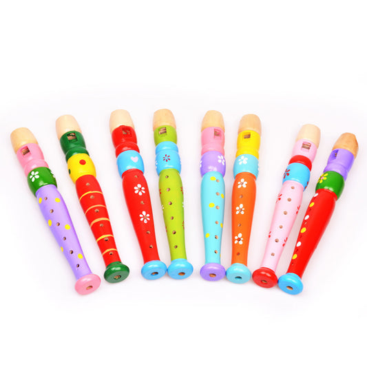 Wooden Short Flute Orff Musical Instrument Educational Toy