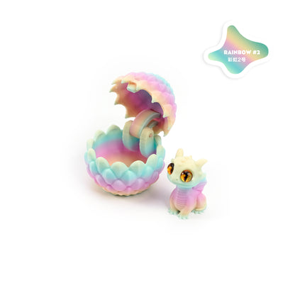 3D Printed Openable Dragon Egg Set Cute Pet Dragon Ornament Gift