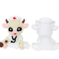 Silicone 3D Focal Beads Stethoscope Cattle Sitting Pose