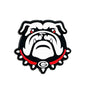 20pcs Silicone Focal Beads Bulldog Face with Spiked Collar