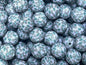 50pcs 15mm Color Cross Print Silicone Beads Printed Design