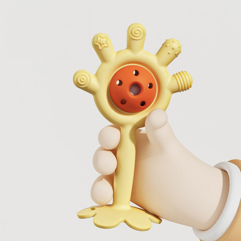 Silicone Baby Teething Toy Palm Ringing Teether for Infant