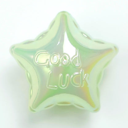 50pcs 25x16mm UV Finish Jelly Five-Pointed Star Acrylic Beads 9