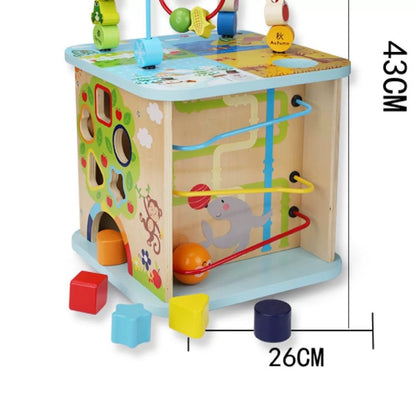 Wooden Bead Maze Treasure Chest Educational Activity Toy 2