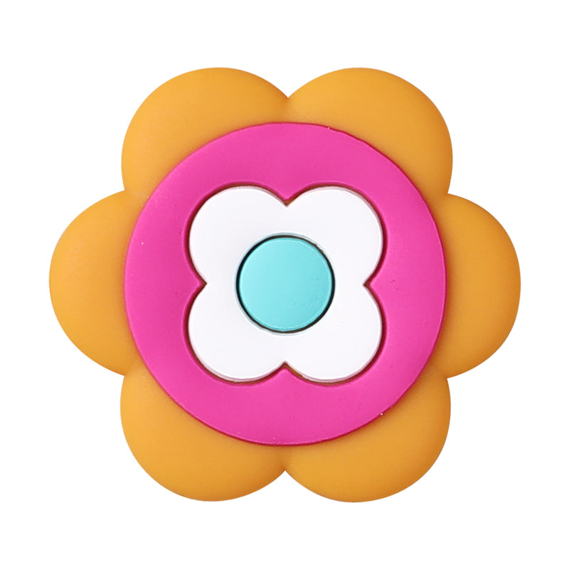 Silicone Focal Beads Bohemian Seven Flowers Layered Petal Detail 12