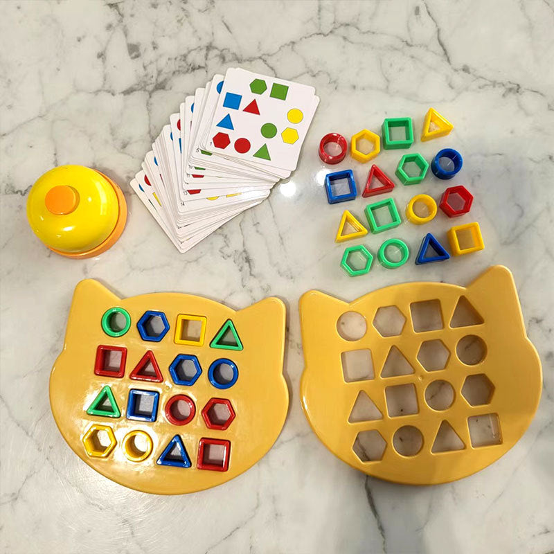 Plastic Shape Matching Montessori Toys Educational for Kids 3+ 5