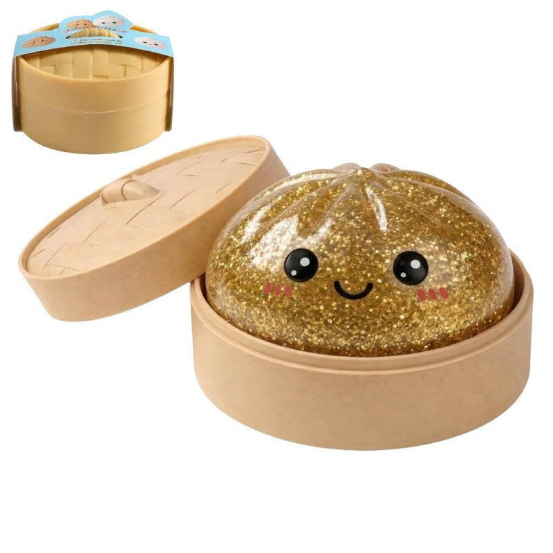 Squishy Steamed Stuffed Bun Soft Silicone Sensory Toy 8.5 × 6cm 4