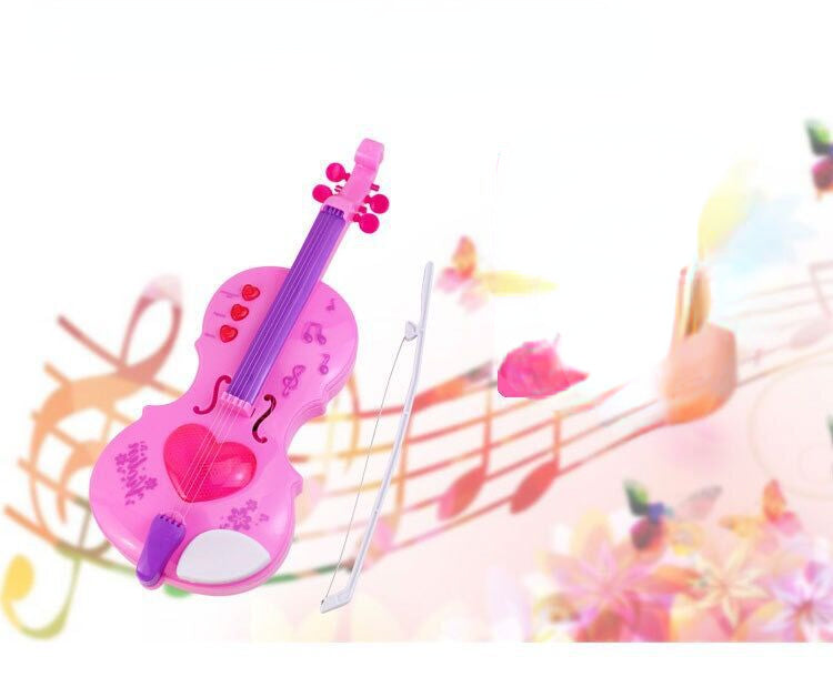 Plastic Mini Violin Musical Instrument Early Educational Toy 4
