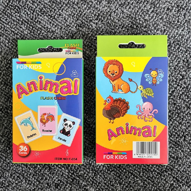 Educational Paper Flash Cards Infant Early Learning Toy 2