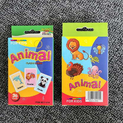 Educational Paper Flash Cards Infant Early Learning Toy 2