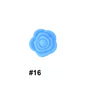 50pcs Silicone Focal Beads Rose Flower Double-Sided Design 15