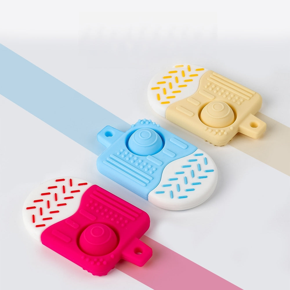 Macaroon Ice Cream Silicone Teething Toy for Baby 3