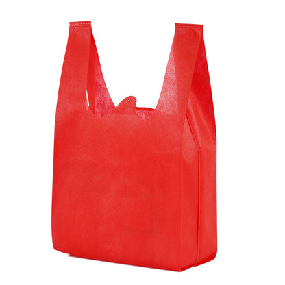 100pcs Solid Color Non-Woven Vest Bags 25*45*12/30*50*14/35*60*16/40*65*18cm 6