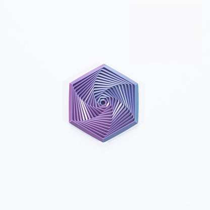 Hexagonal 3D Printed Fidget Toy Articulated Flexible 6