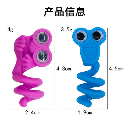 Cute Big Eye Soft Silicone Pencil Topper Sensory Toy 2