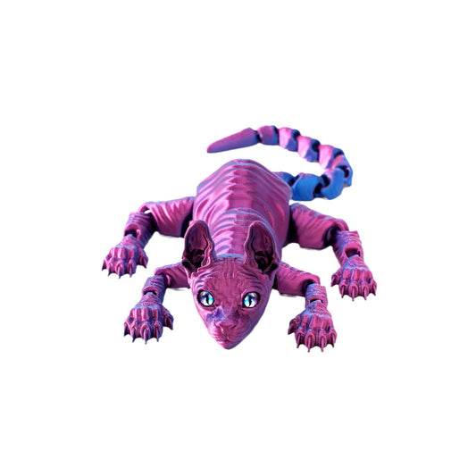 3D Printed Siamese Cat Articulated Sensory Fidget Toy