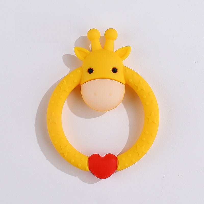 Giraffe Silicone Teether Baby Soothing Toy in Multiple Colors 14