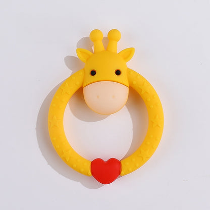 Giraffe Silicone Teether Baby Soothing Toy in Multiple Colors 14