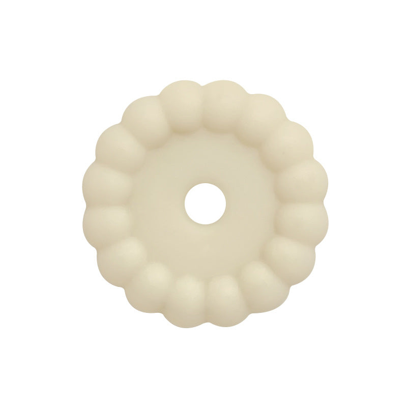 50pcs 12mm 15mm Solid Color Silicone Disc Spacer Beads DIY Craft Supplies 14