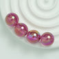 50pcs 16mm UV Finish Round Acrylic Beads Transparent DIY Bracelet Making 8