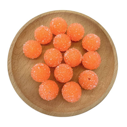 50pcs 20mm Sugar Round Acrylic Beads DIY Bracelet Making 2