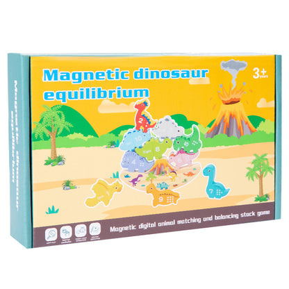 Wooden Building Blocks Cognitive Balance Dinosaur Educational Toy 5