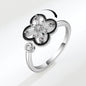 Adjustable 4 Leaf Fidget Ring Anxiety Relief for Women Spinner Ring