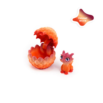 3D Printed Openable Dragon Egg Set Cute Pet Dragon Ornament Gift