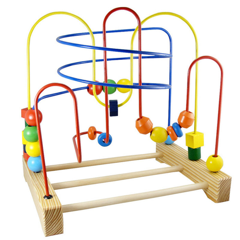 Extra Large Wooden Bead Maze Educational Toy for Toddlers 6