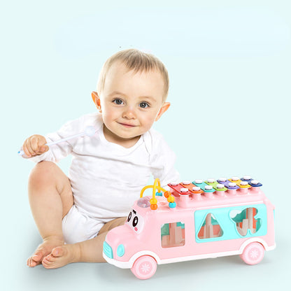 Plastic Bus Xylophone Toy Musical Instrument for Baby Early Education 2